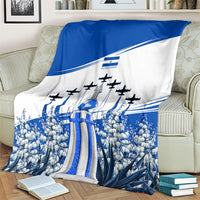 El Salvador Divine Savior Monument Blanket Flor De Izote Coat Of Arms Fighter Jets Art