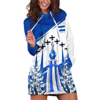 El Salvador Divine Savior Monument Hoodie Dress Flor De Izote Coat Of Arms Fighter Jets Art