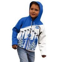 El Salvador Divine Savior Monument Kid Hoodie Flor De Izote Coat Of Arms Fighter Jets Art