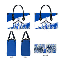El Salvador Divine Savior Monument Leather Bag Flor De Izote Coat Of Arms Fighter Jets Art