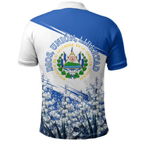 El Salvador Divine Savior Monument Polo Shirt Flor De Izote Coat Of Arms Fighter Jets Art