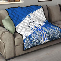 El Salvador Divine Savior Monument Quilt Flor De Izote Coat Of Arms Fighter Jets Art