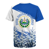 El Salvador Divine Savior Monument Rugby Jersey Flor De Izote Coat Of Arms Fighter Jets Art