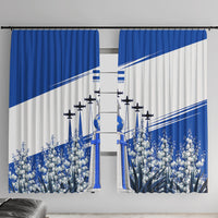 El Salvador Divine Savior Monument Window Curtain Flor De Izote Coat Of Arms Fighter Jets Art
