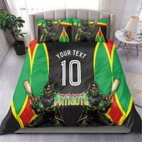 Personalized St Kitts And Nevis Patriots Bedding Set Caribbean Cricket Player Graphic Art