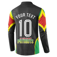 Personalized St Kitts And Nevis Patriots Button Sweatshirt Caribbean Cricket Player Graphic Art