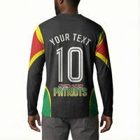 Personalized St Kitts And Nevis Patriots Button Sweatshirt Caribbean Cricket Player Graphic Art