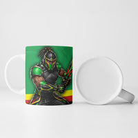 Personalized St Kitts And Nevis Patriots Ceramic Mug Caribbean Cricket Player Graphic Art