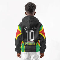 Personalized St Kitts And Nevis Patriots Kid Hoodie Caribbean Cricket Player Graphic Art