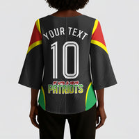 Personalized St Kitts And Nevis Patriots Kimono Sleeve Blouse Caribbean Cricket Player Graphic Art