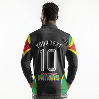 Personalized St Kitts And Nevis Patriots Long Sleeve Polo Shirt Caribbean Cricket Player Graphic Art