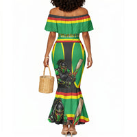 Personalized St Kitts And Nevis Patriots Mermaid Dress Caribbean Cricket Player Graphic Art