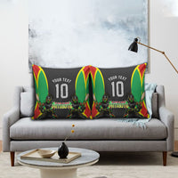 Personalized St Kitts And Nevis Patriots Pillow Cover Caribbean Cricket Player Graphic Art