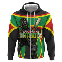 Personalized St Kitts And Nevis Patriots Zip Hoodie Caribbean Cricket Player Graphic Art