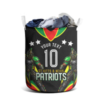 Personalized St Kitts And Nevis Patriots Cricket Laundry Basket Dynamic Player Celebration Team Pride
