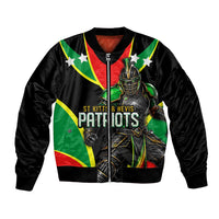 Personalized St Kitts And Nevis Patriots Cricket Bomber Jacket Dynamic Player Celebration Team Pride