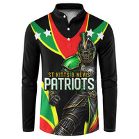 Personalized St Kitts And Nevis Patriots Cricket Button Sweatshirt Dynamic Player Celebration Team Pride