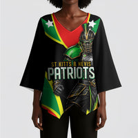 Personalized St Kitts And Nevis Patriots Cricket Kimono Sleeve Blouse Dynamic Player Celebration Team Pride