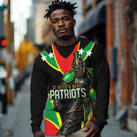 Personalized St Kitts And Nevis Patriots Cricket Long Sleeve Shirt Dynamic Player Celebration Team Pride