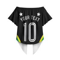 Personalized St Kitts And Nevis Patriots Cricket Off Shoulder Wrap Waist Top Dynamic Player Celebration Team Pride