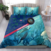 Montserrat Bedding Set with Sea Turtle Illustration Blue Underwater Ocean Design - Wonder Print Shop