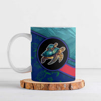 Montserrat Ceramic Mug with Sea Turtle Illustration Blue Underwater Ocean Design - Wonder Print Shop