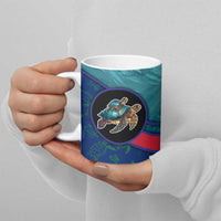 Montserrat Ceramic Mug with Sea Turtle Illustration Blue Underwater Ocean Design - Wonder Print Shop