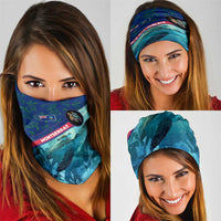 Montserrat Neck Gaiter with Sea Turtle Illustration Blue Underwater Ocean Design TS04