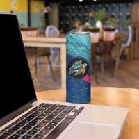 Montserrat Skinny Tumbler with Sea Turtle Illustration Blue Underwater Ocean Design - Wonder Print Shop
