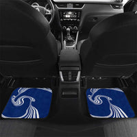 Montserrat Car Mats with Gecko Illustration Red Blue Wavy Line Design - Wonder Print Shop