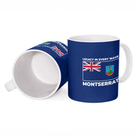 Montserrat Ceramic Mug with Tribal Sea Turtle Illustration Blue Polynesian Pattern Design - Wonder Print Shop