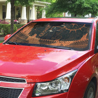 Cronus Lord Of Golden Age Auto Sun Shade Titan King Cronus Scythe Greek Key Art