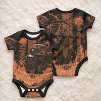 Cronus Lord Of Golden Age Baby Onesie Titan King Cronus Scythe Greek Key Art