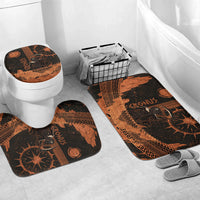 Cronus Lord Of Golden Age Bathroom Set Titan King Cronus Scythe Greek Key Art