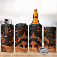 Cronus Lord Of Golden Age 4 in 1 Can Cooler Tumbler Titan King Cronus Scythe Greek Key Art
