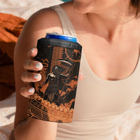 Cronus Lord Of Golden Age 4 in 1 Can Cooler Tumbler Titan King Cronus Scythe Greek Key Art