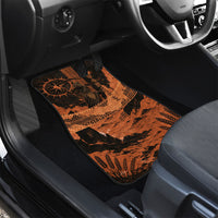Cronus Lord Of Golden Age Car Mats Titan King Cronus Scythe Greek Key Art