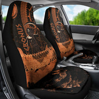 Cronus Lord Of Golden Age Car Seat Cover Titan King Cronus Scythe Greek Key Art