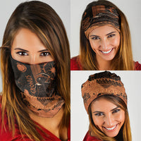 Cronus Lord Of Golden Age Neck Gaiter Titan King Cronus Scythe Greek Key Art