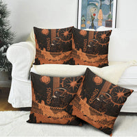 Cronus Lord Of Golden Age Pillow Cover Titan King Cronus Scythe Greek Key Art