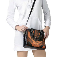 Cronus Lord Of Golden Age Shoulder Handbag Titan King Cronus Scythe Greek Key Art