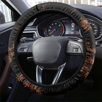 Cronus Lord Of Golden Age Steering Wheel Cover Titan King Cronus Scythe Greek Key Art