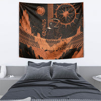 Cronus Lord Of Golden Age Tapestry Titan King Cronus Scythe Greek Key Art