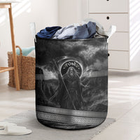 Cronus Father Of Gods Greek Laundry Basket Titan Leader Cronus Scythe Greek Key Art