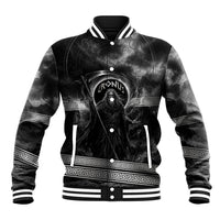 Cronus Father Of Gods Greek Baseball Jacket Titan Leader Cronus Scythe Greek Key Art