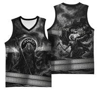 Cronus Father Of Gods Greek Basketball Jersey Titan Leader Cronus Scythe Greek Key Art