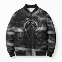 Cronus Father Of Gods Greek Bomber Puffer Jacket Titan Leader Cronus Scythe Greek Key Art