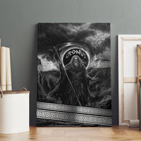 Cronus Father Of Gods Greek Canvas Wall Art Titan Leader Cronus Scythe Greek Key Art