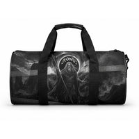 Cronus Father Of Gods Greek Duffle Bag Titan Leader Cronus Scythe Greek Key Art