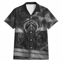 Cronus Father Of Gods Greek Hawaiian Shirt Titan Leader Cronus Scythe Greek Key Art
